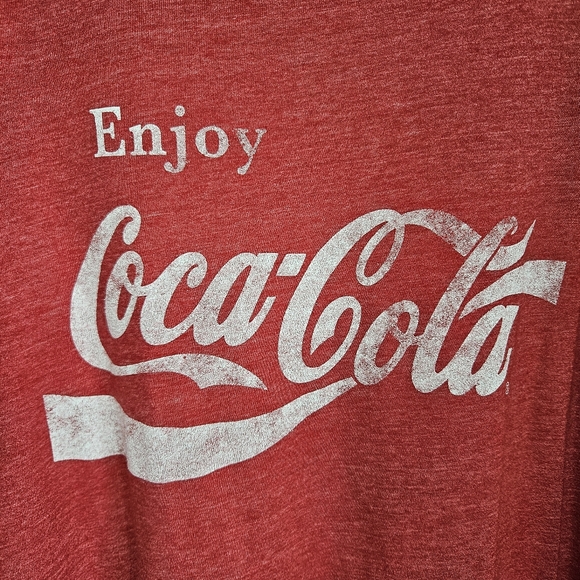 Torrid Coca-Cola Red Triblend Crew Tee Sz 4X - Picture 6 of 7